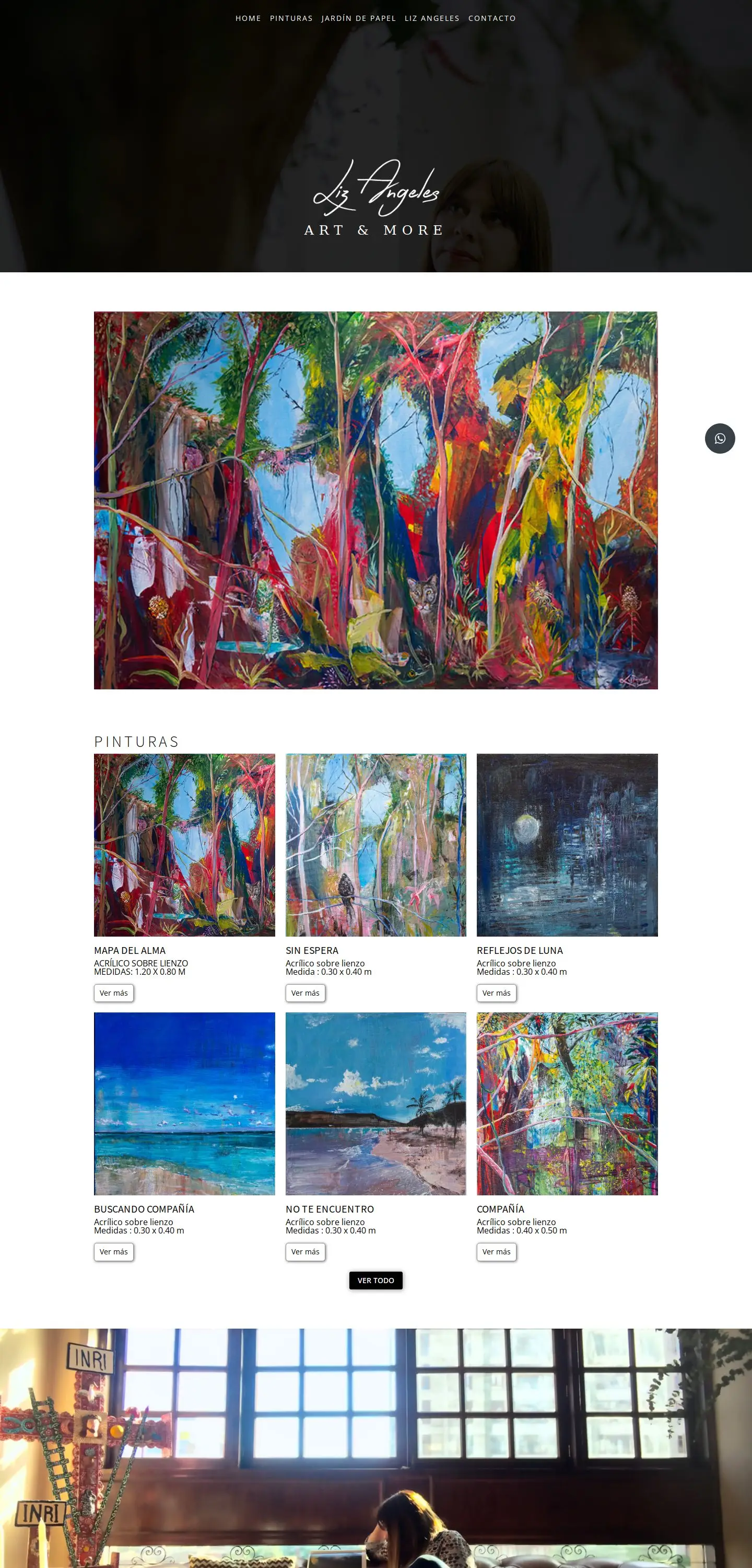Página de inicio de Liz Ángeles Art & More